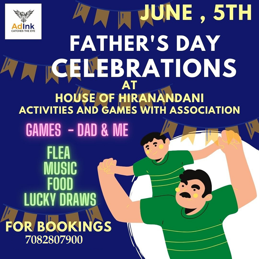 Father Day Celebration At House of Hiranandani. Bengaluru On 05 June 2022